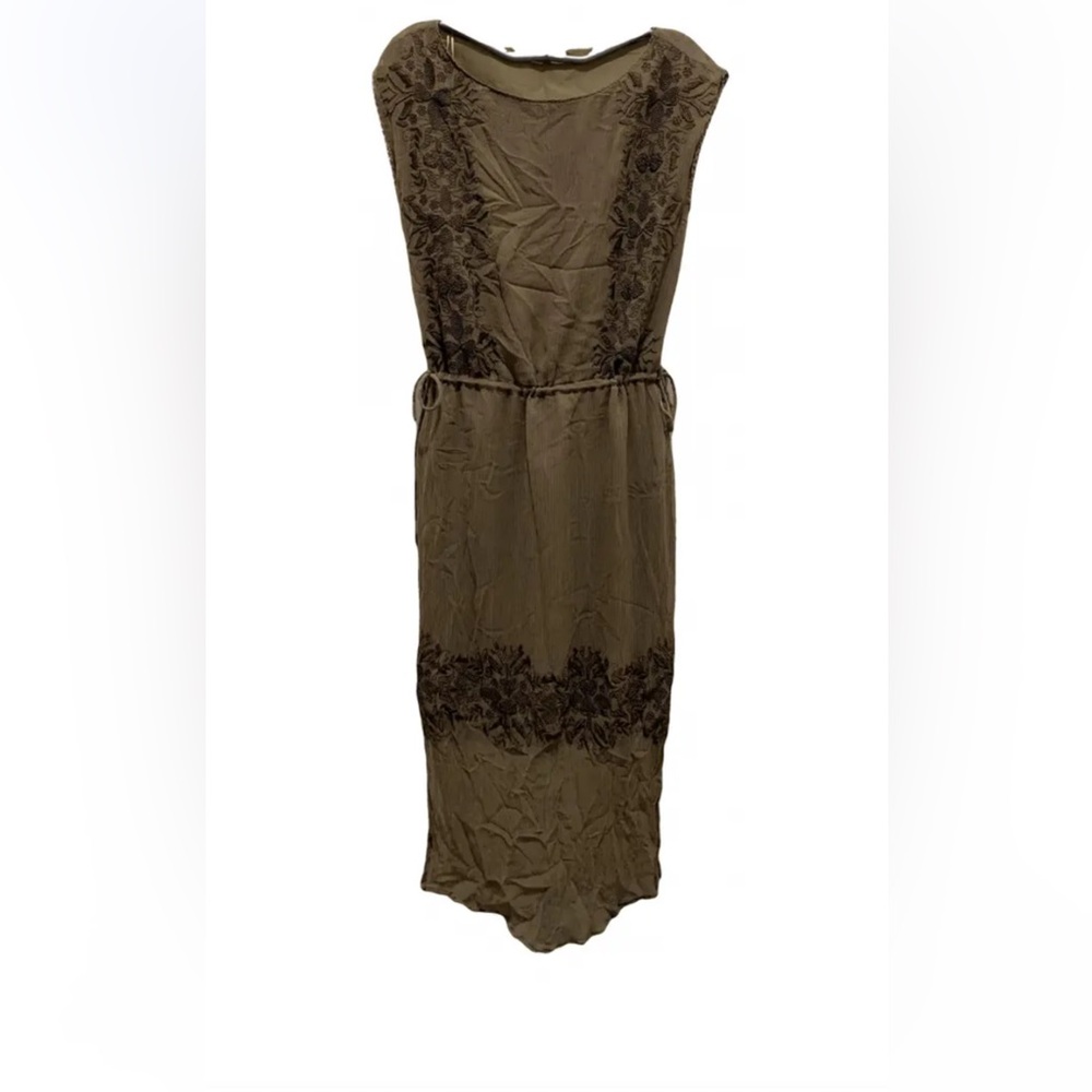 MASSIMO DUTTI DRESS | 6604/562 | PLEATED, GUIPUR, EMBROIDERY | SOLD OUT!